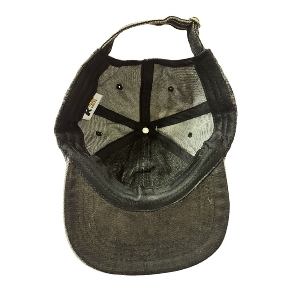 DYC Distressed Denim Baseball Cap – Adjustable Strapback Hat - Picture 3 of 4